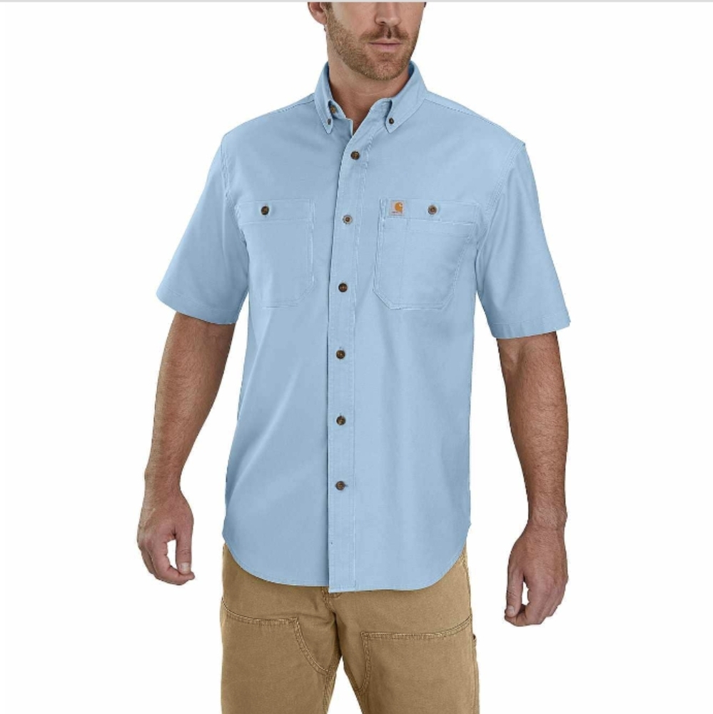 Carhartt Rugged Flex Relaxed Fit Midweight Canvas Short-Sleeve Shirt- 2XL